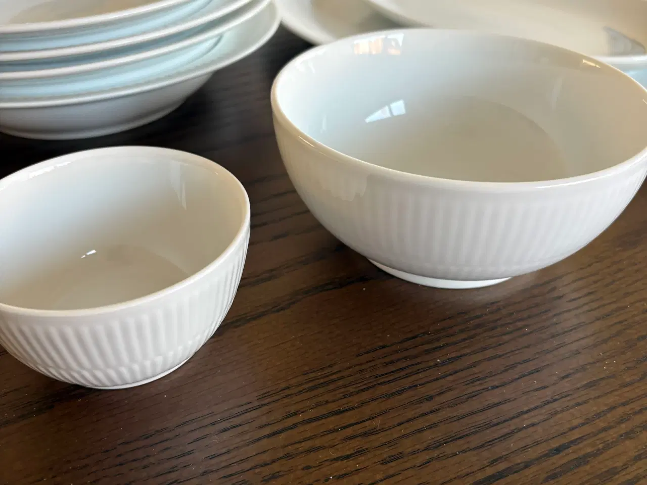 Billede 3 - Royal Copenhagen hvid riflet