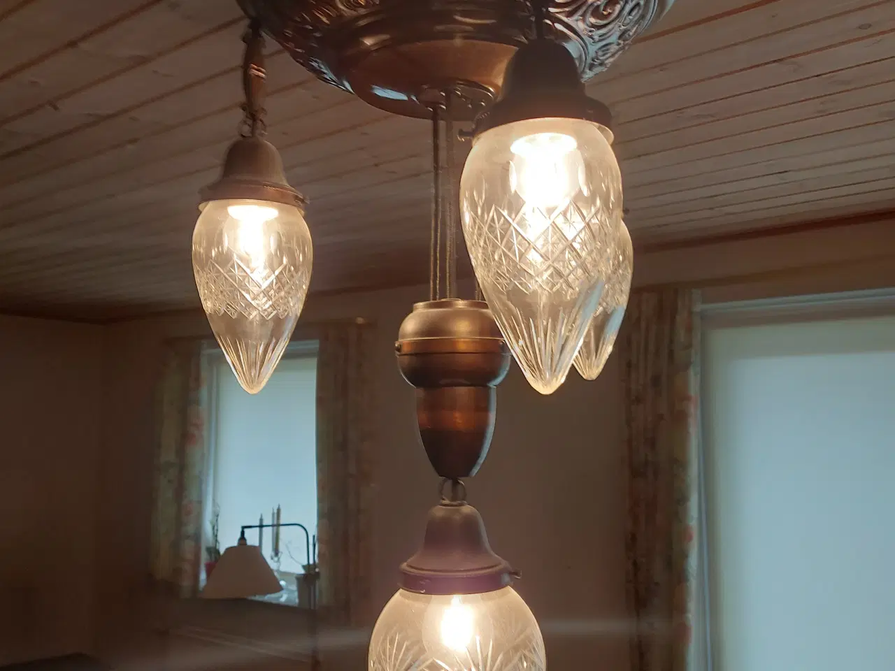 Billede 1 - Messing  loftlampe