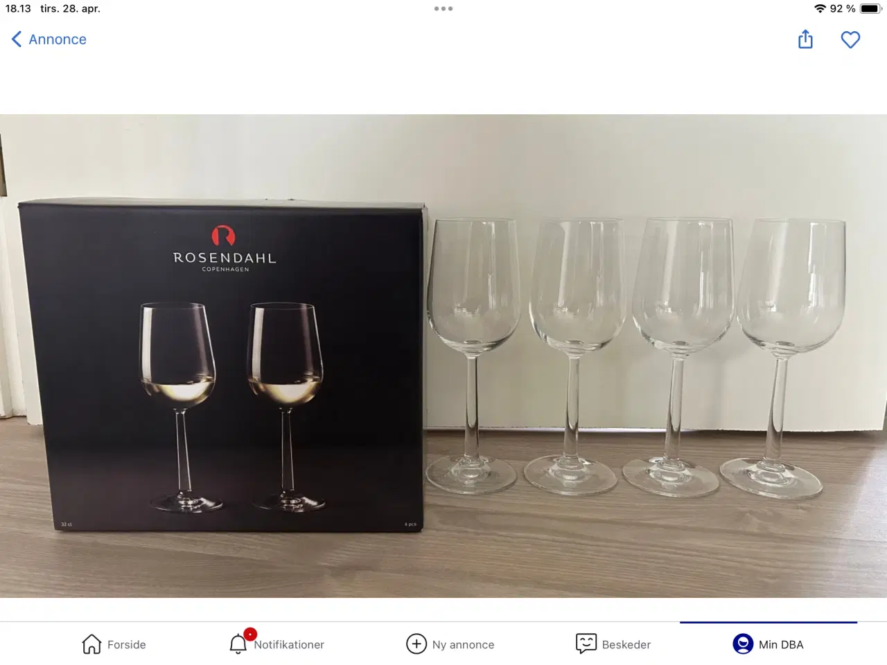 Billede 1 - Rosendahl hvidvinsglas 32 cl (10 stk.)