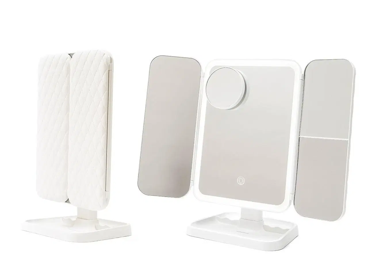 Billede 4 - Makeupspejl med LED og forstørrelse - Miled, genopladeligt (hvid)