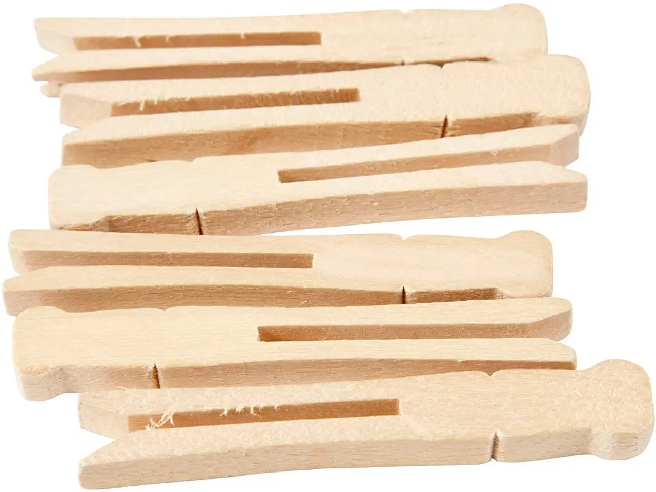 Billede 1 - Tøjklemmer, L: 9,5 cm, B: 1,4 cm, 100stk./ 1 pk.