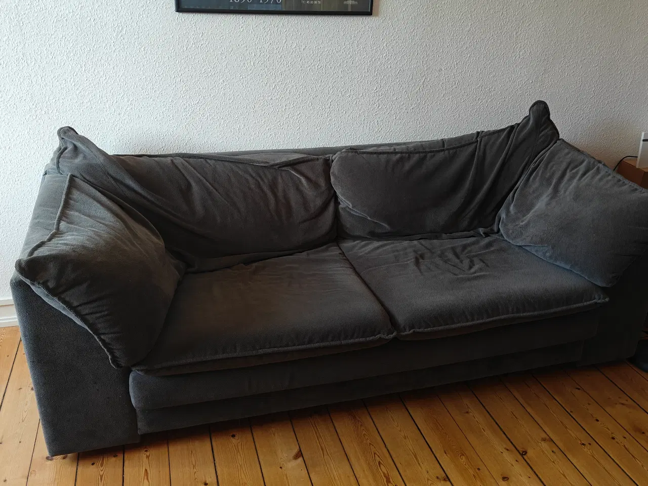 Billede 1 - Sofa, 3 pers, grå. God stand