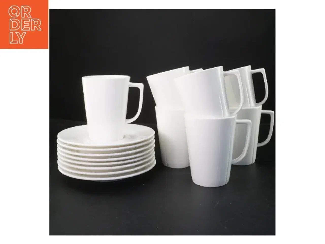 Billede 1 - Hvid krus og tallerkener sæt fra Rosenthal (str. Ø 8x11&ø17 cm)