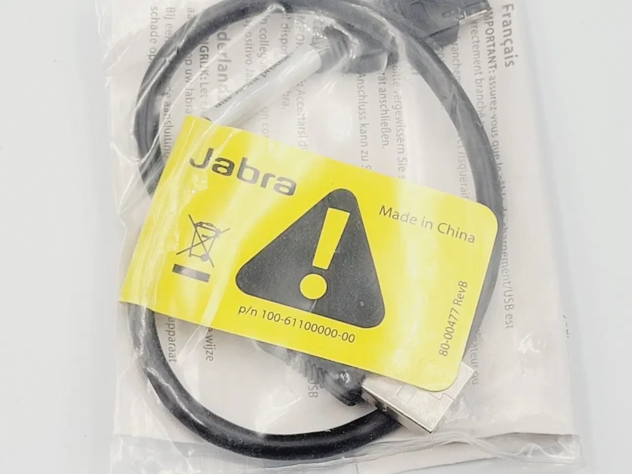 Billede 1 - ⭐️· 🎧 Original Jabra USB/Opladningskabel Helt Ny
