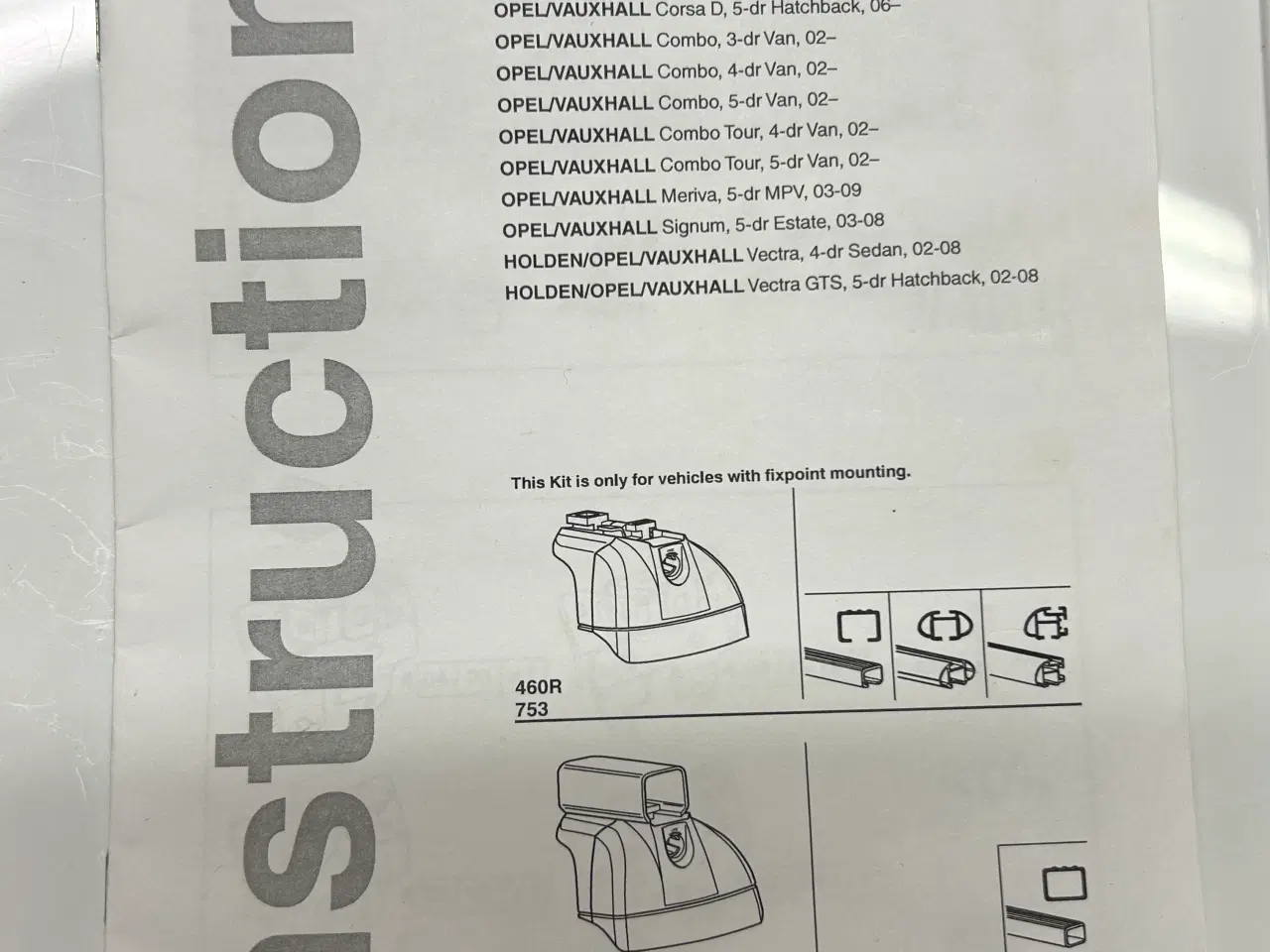 Billede 3 - Thule 3006 kit til fixpoint montage Opel/Vauxhall