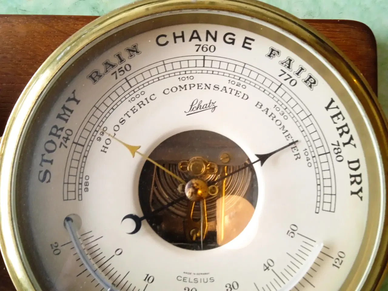 Billede 1 - Royal mariner skibs ur og barometer 