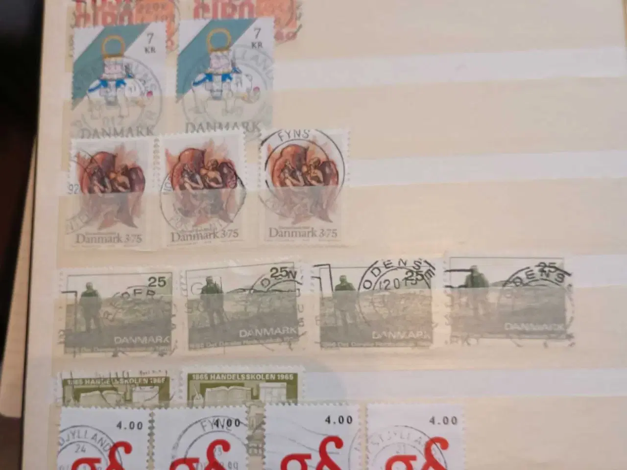 Billede 5 - indstiksbog med danske frimærker 