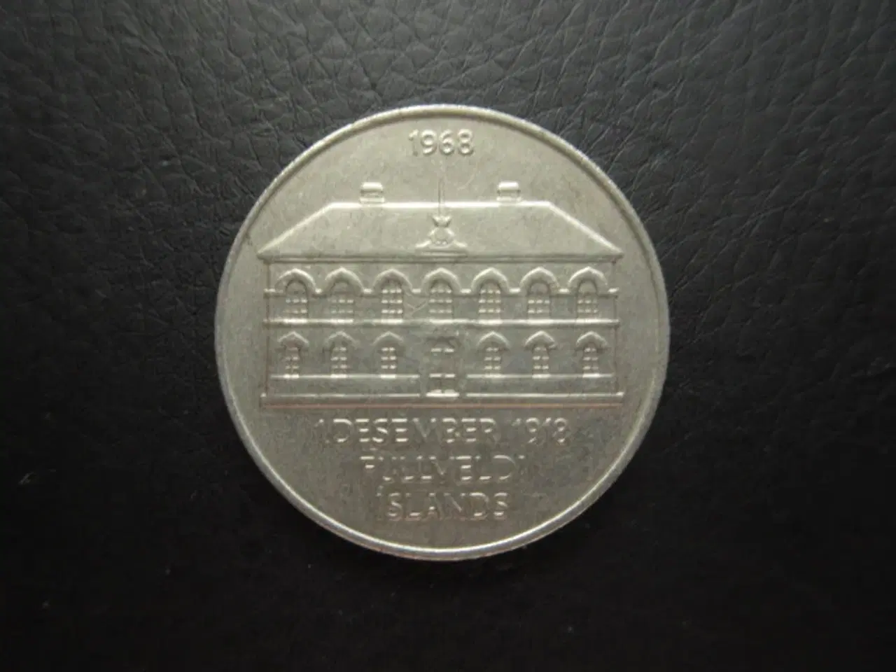 Billede 1 - 50 kronur 1968 erindringmønt Island 