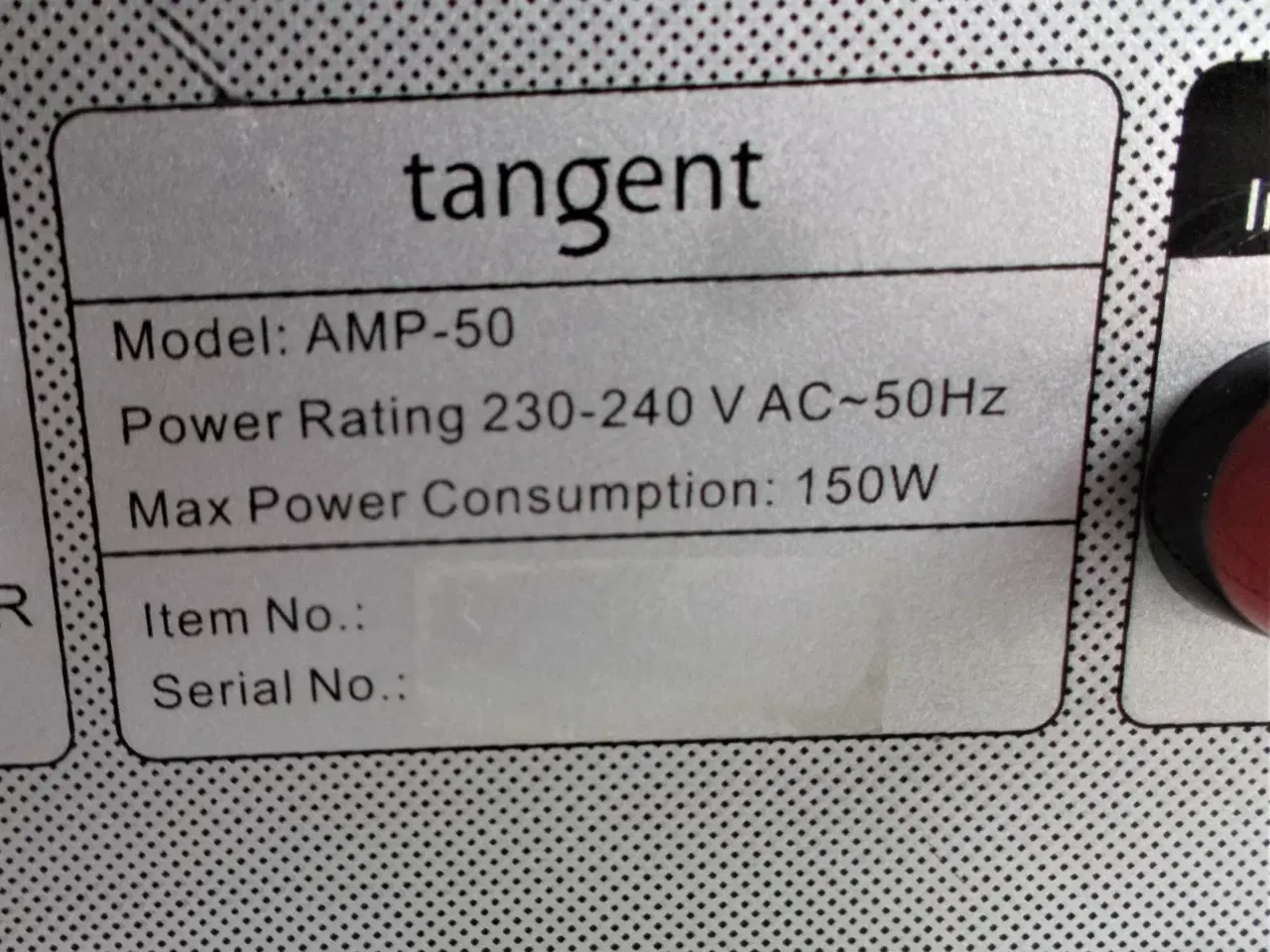 Billede 6 - Tangent AMP-50 amplifier 2 x 40Watt
