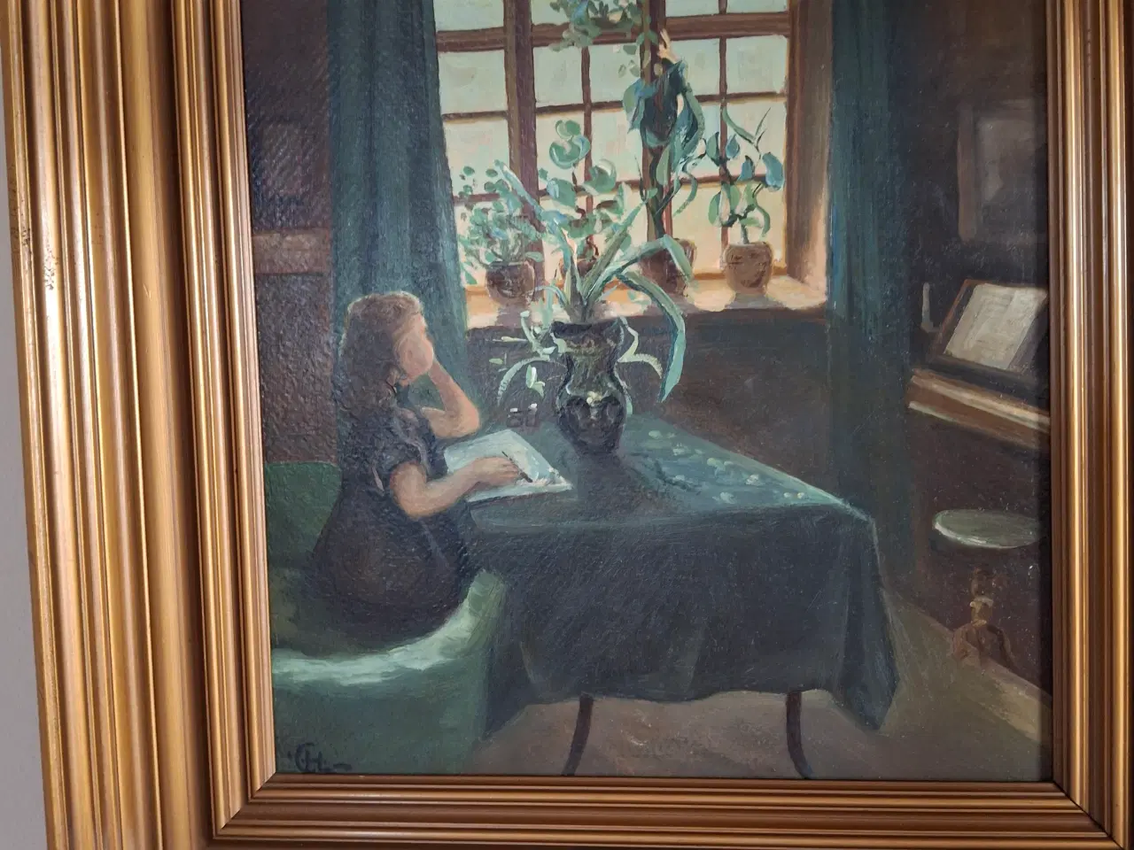 Billede 5 - smukt  lille maleri af C. H.Larsen