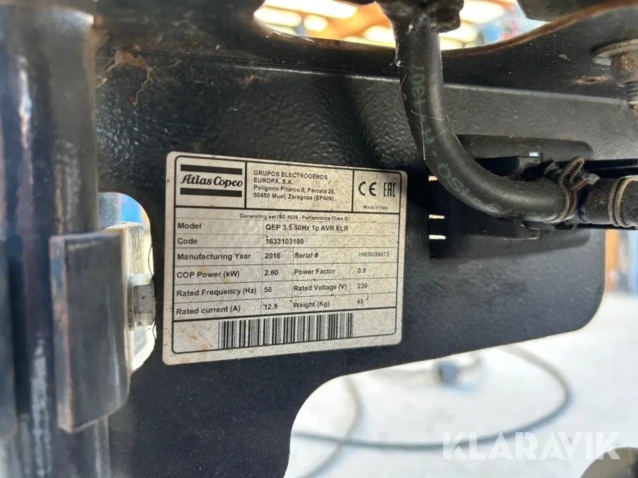 Billede 5 - Generator Atlas Copco QEP