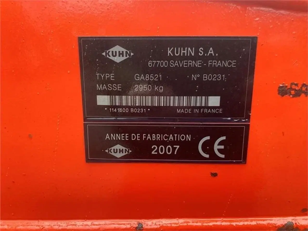 Billede 4 - Kuhn GA 8521 To-rotorrive