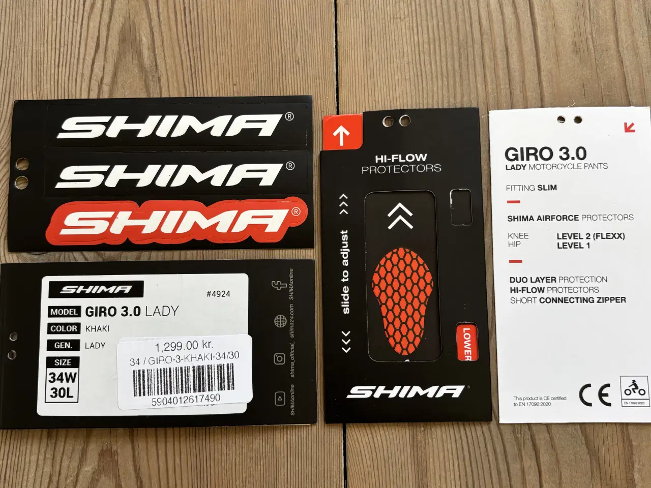Billede 6 - NYE SHIMA khaki motorcykelbukser, størrelse W34 L3