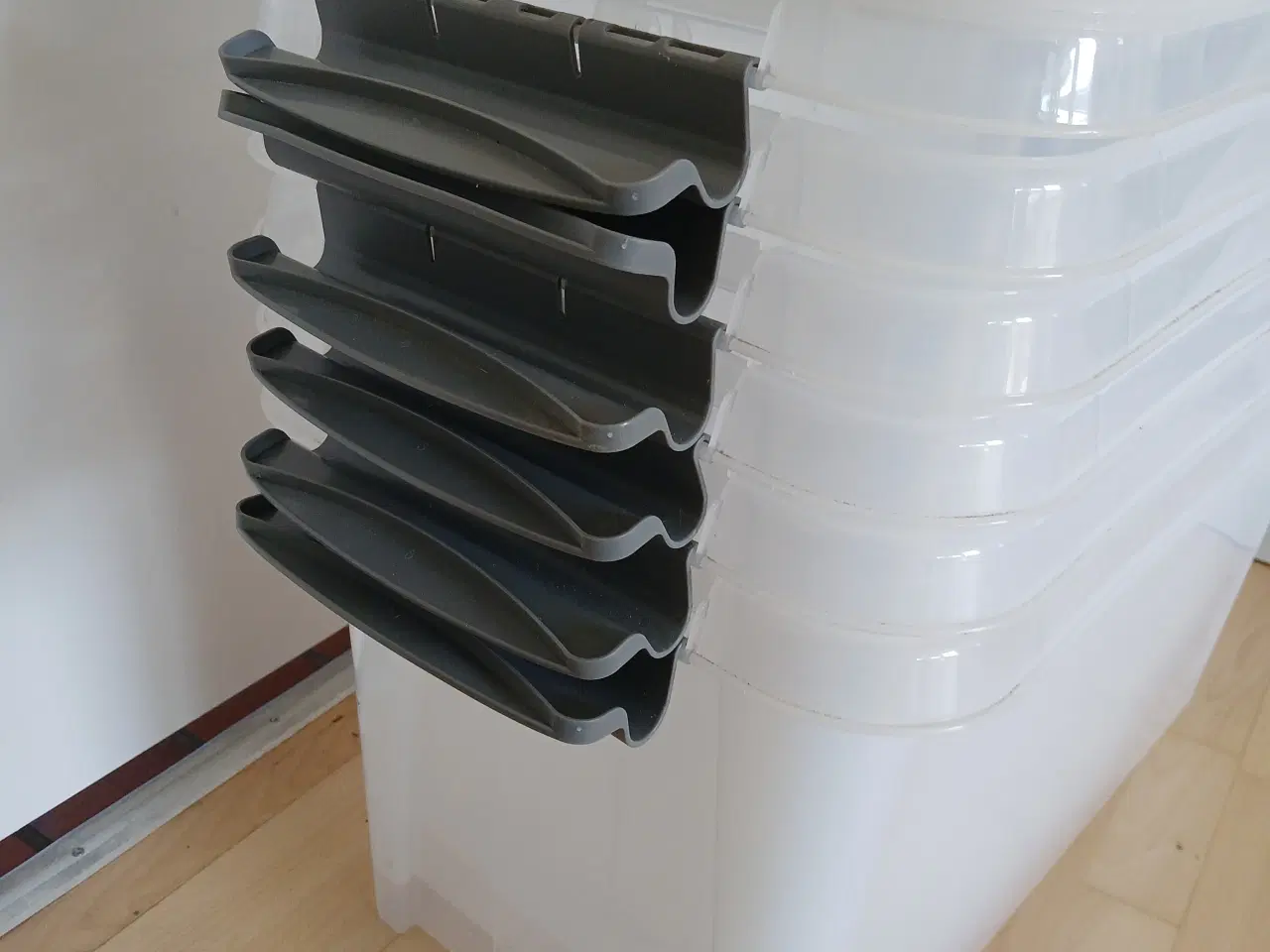 Billede 1 - 7 stk Store 70L Plast Team Probox opbevaringskasse