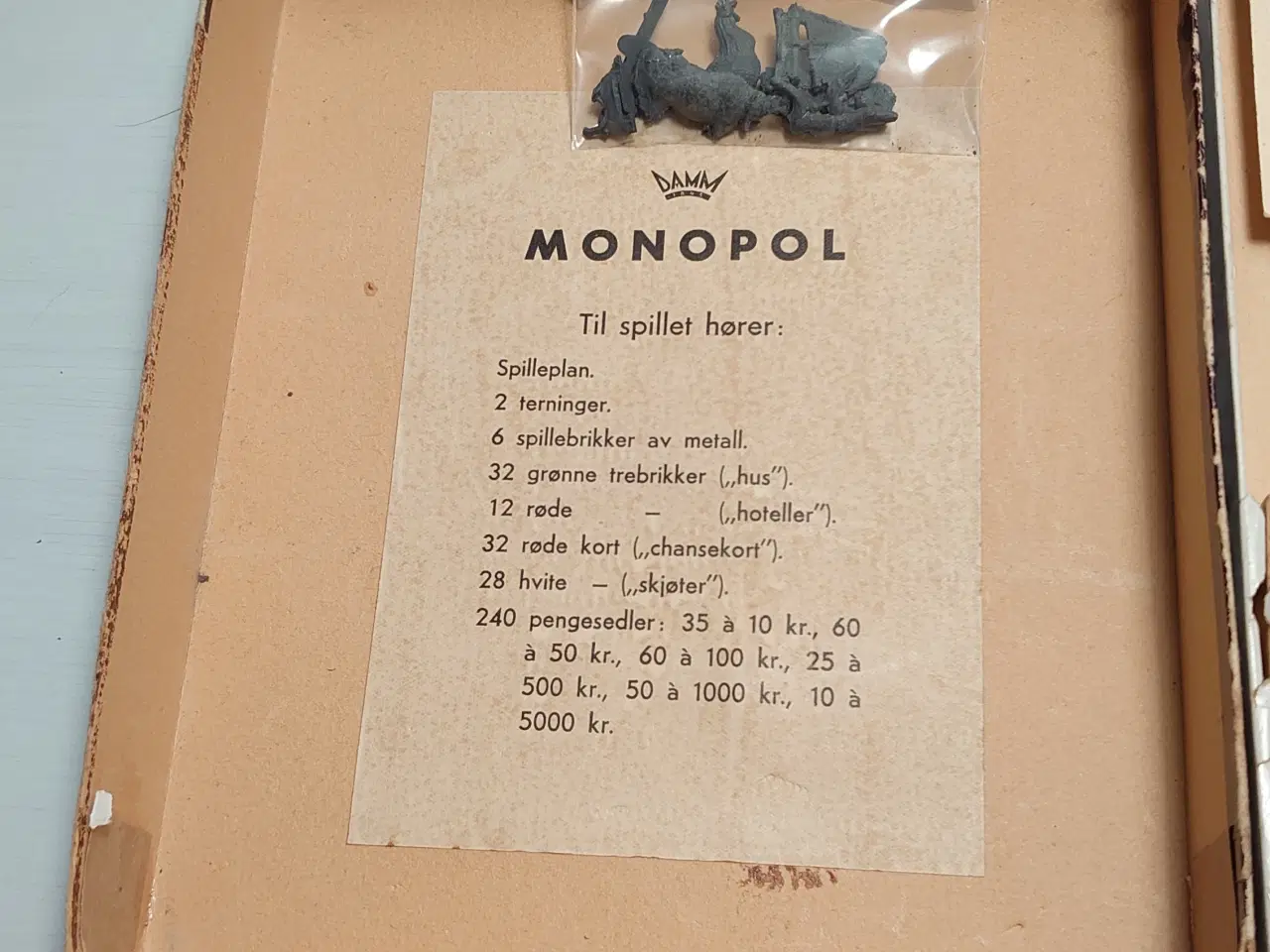 Billede 4 - Norsk 1. udg. af Matador/Monopol fra ca. 1937.