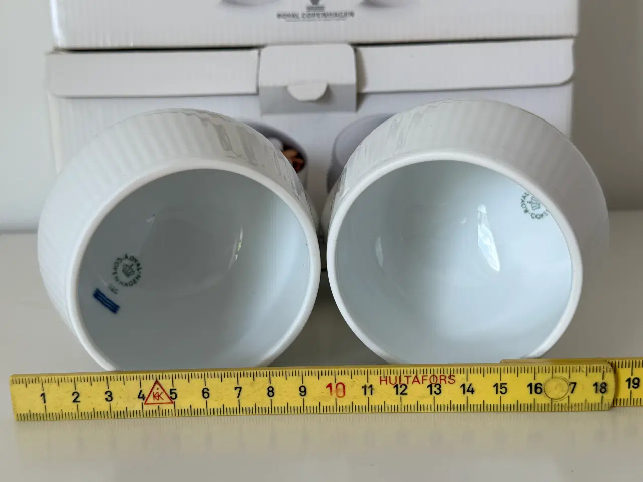 Billede 12 - Royal Copenhagen White Fluted Snack Bowls i 2 stk.