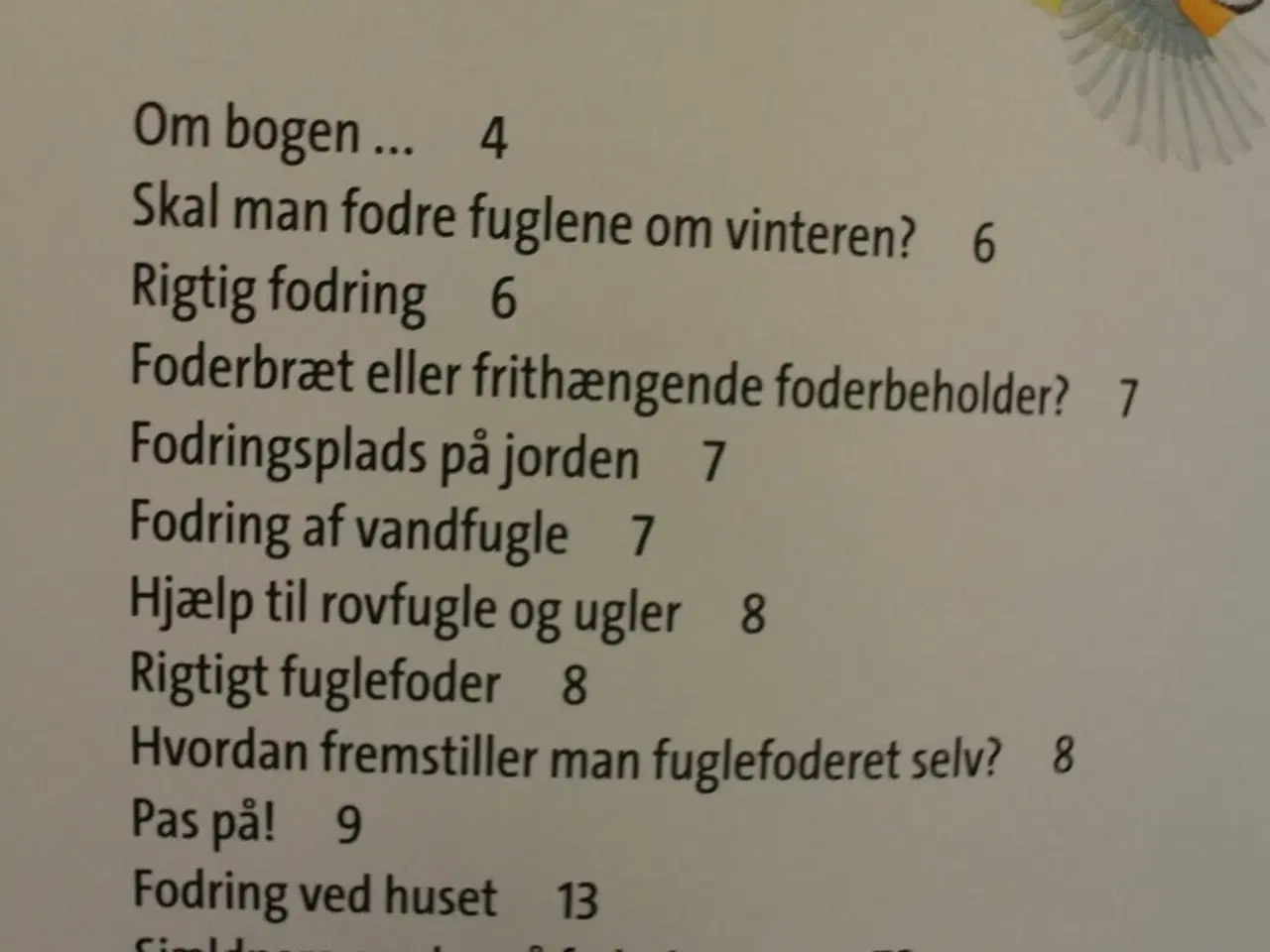 Billede 2 - fugle ved foderbrættet artsbestemmelse og fodring,