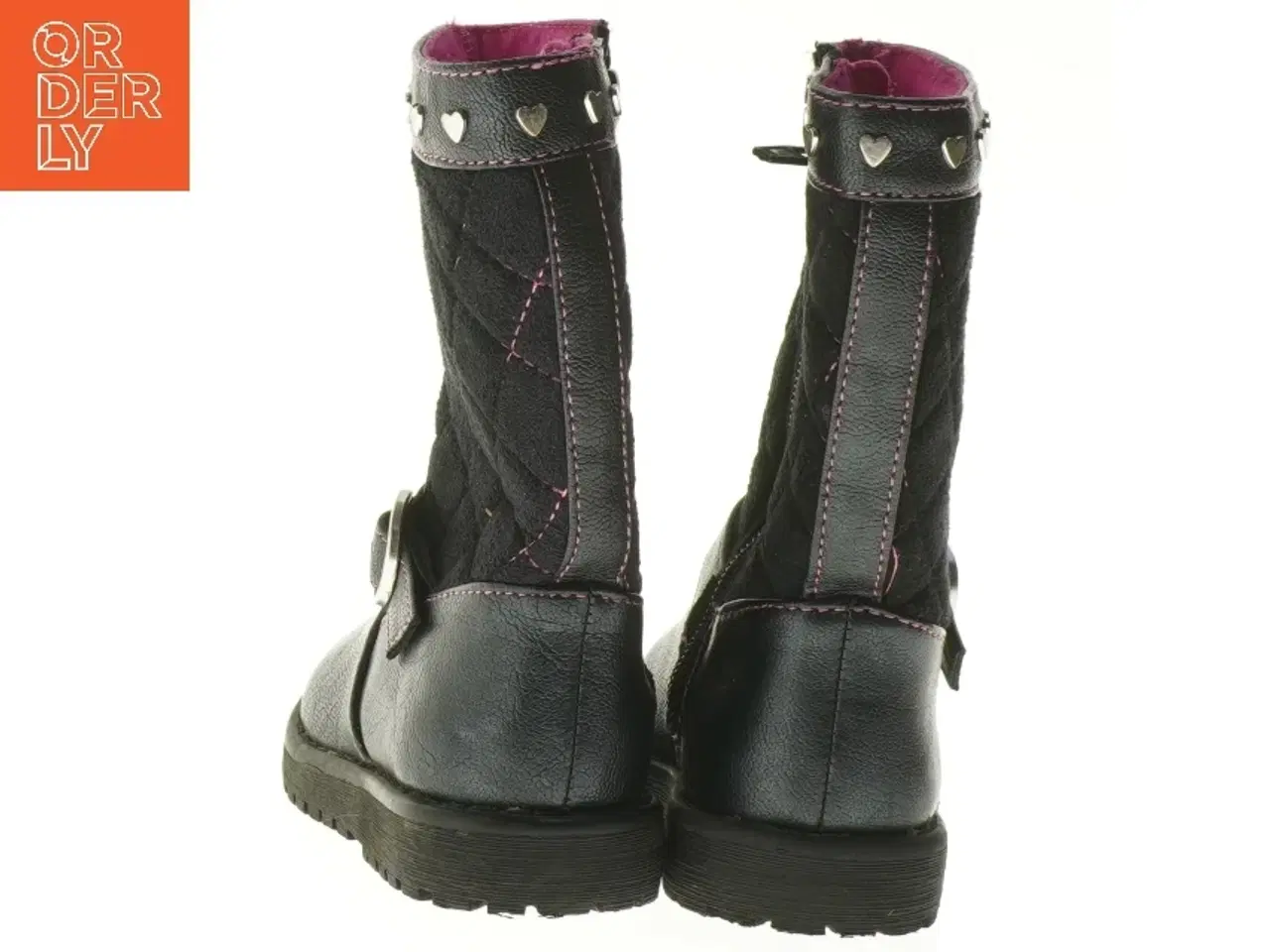 Billede 3 - Børnestøvler med hjerter fra Girl (str. 6 )