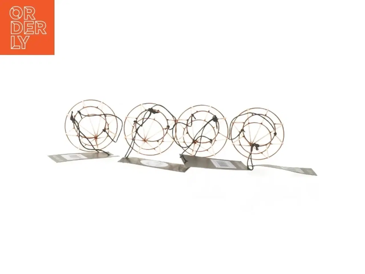 Billede 2 - Dekorative kobber lysestager fra Bloomingville, 4 stykker fra Bloomingville (str. 12 cm. 4 styk)