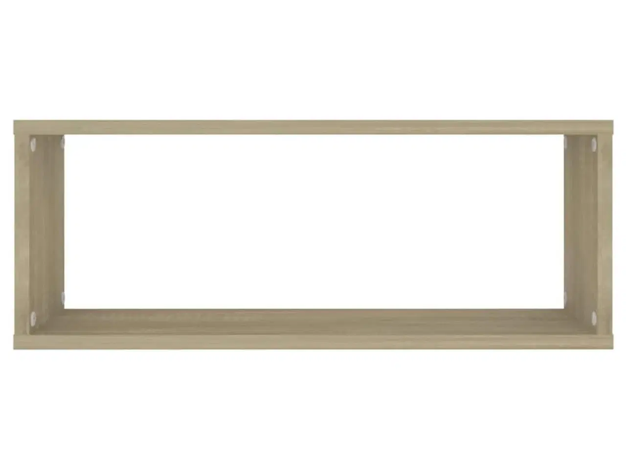 Billede 5 - Væghylder 2stk. 60x15x23cm kubeformet konstrueret træ sonoma-eg