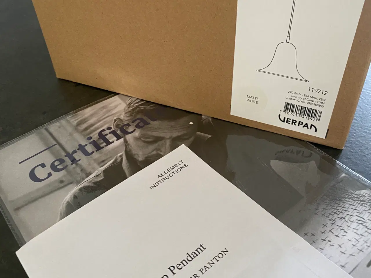 Billede 4 - Verpan Pantop Pendel Ø: 23 cm - Matt White