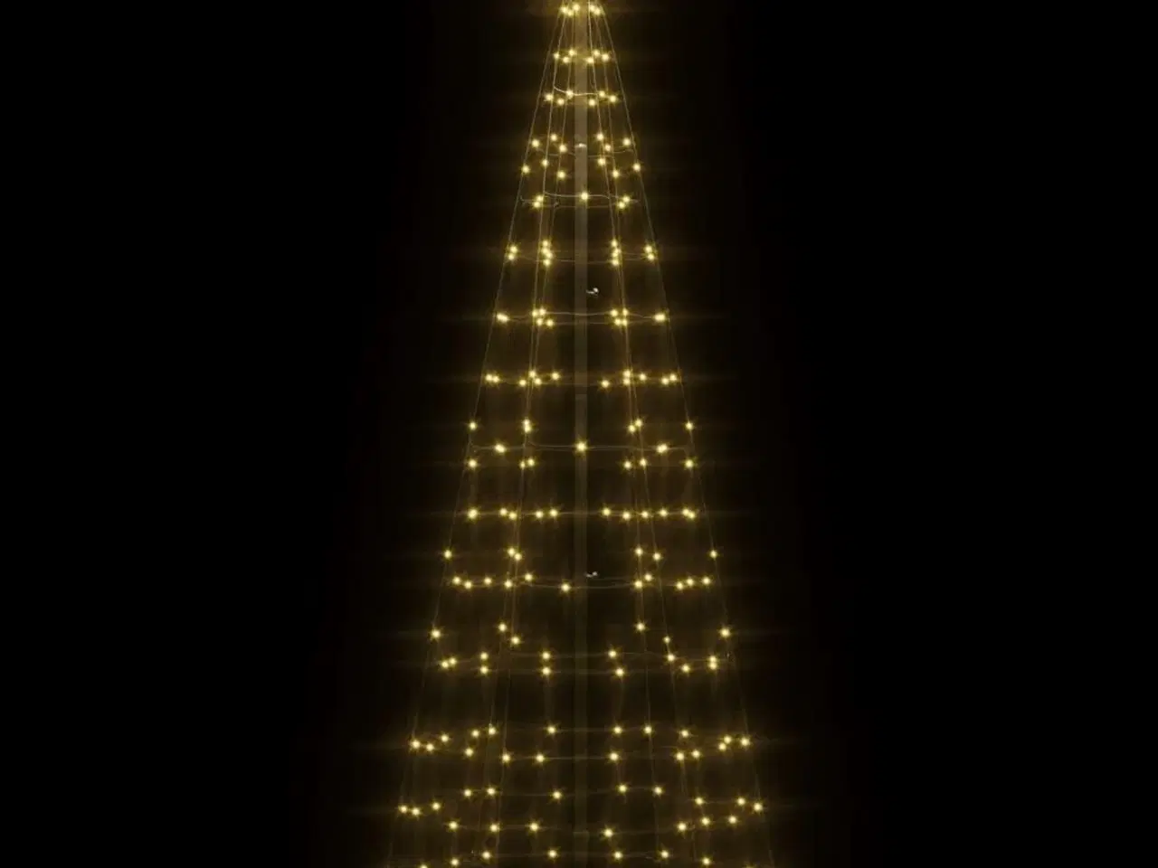 Billede 3 - LED-juletræ med spyd 220 LED'er 180 cm varmt hvidt lys