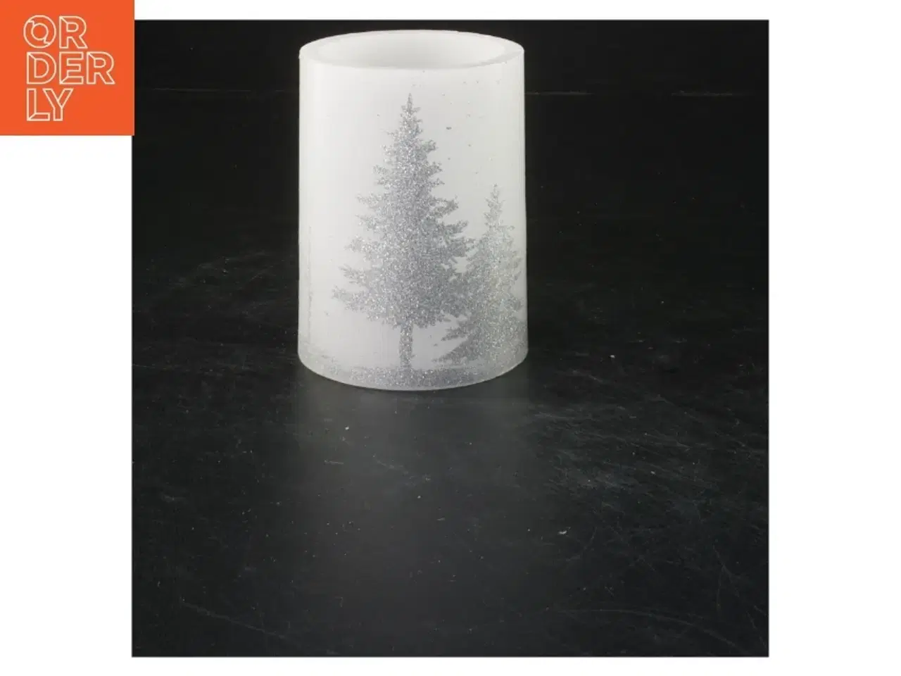 Billede 1 - Dekorativt  vokslys (str. 10x7,5 cm)