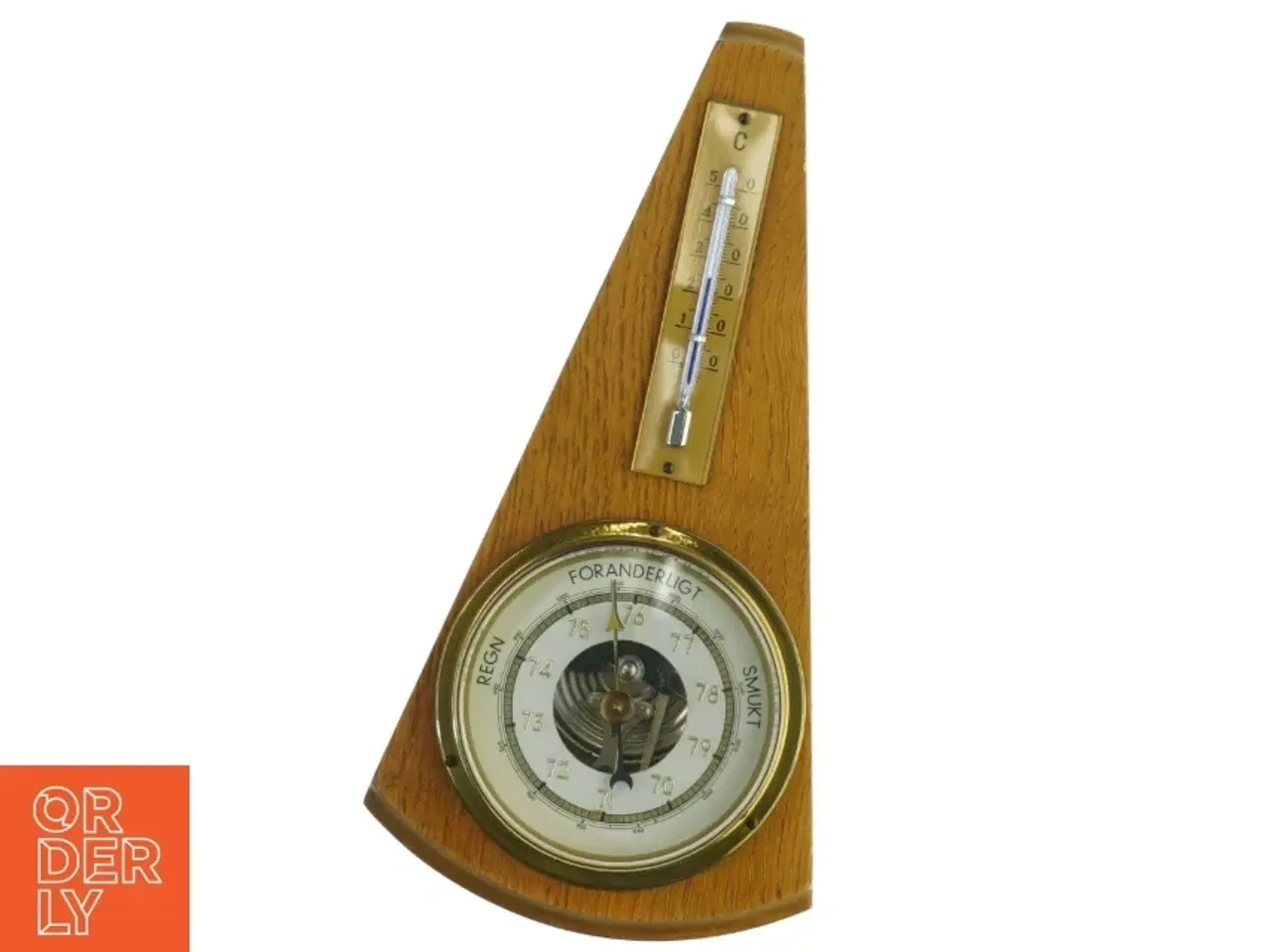 Billede 1 - Vintage barometer med termometer