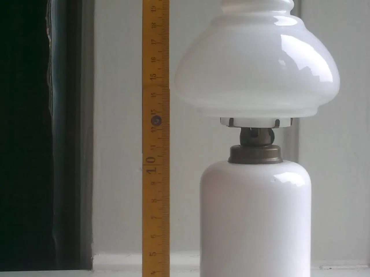 Billede 1 - Opaline ANTIK dansk Holmegaard lampe