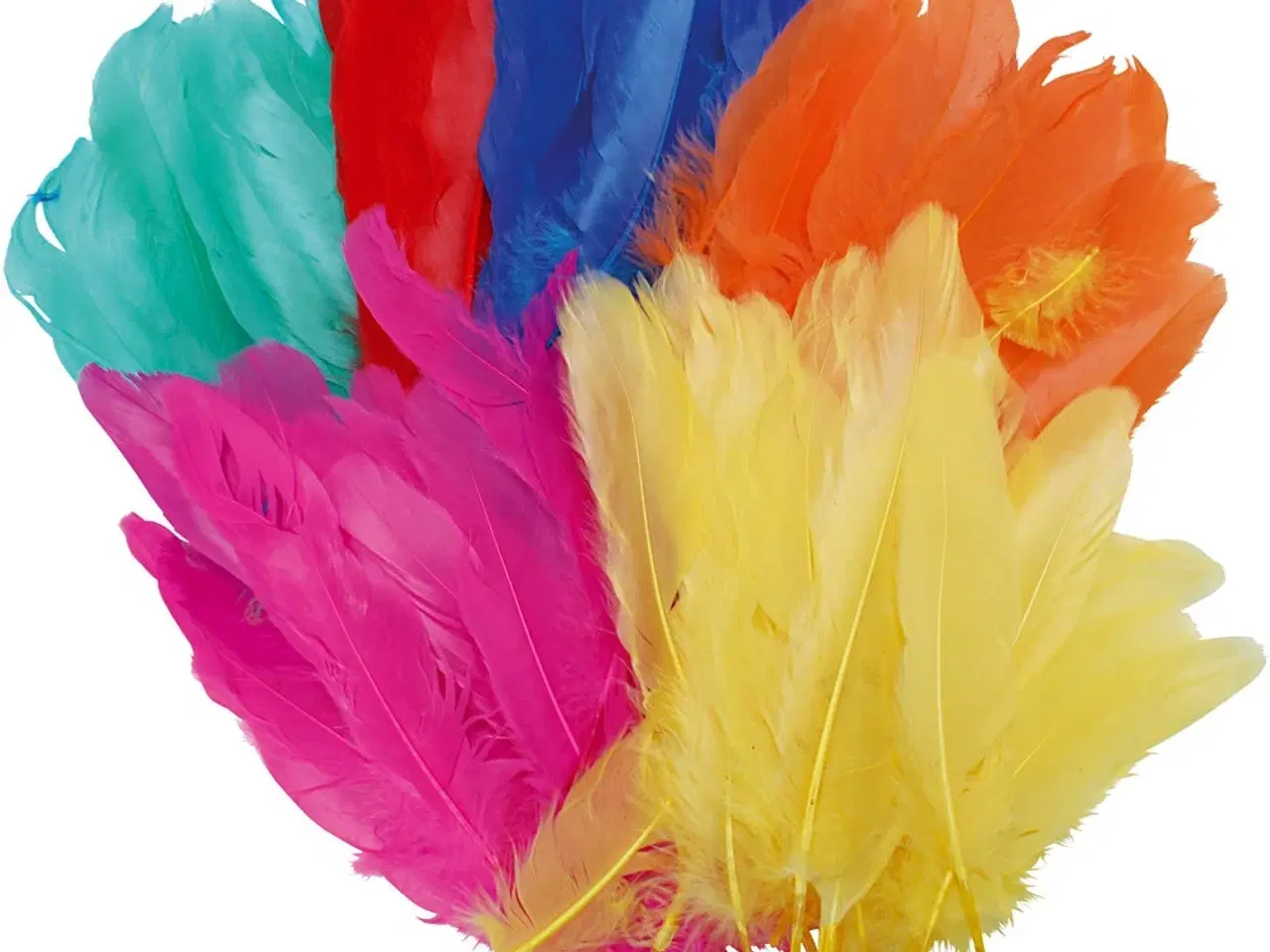 Billede 1 - Assorterede Fjer 8-14 cm - 120 stk. til Kreativitet
