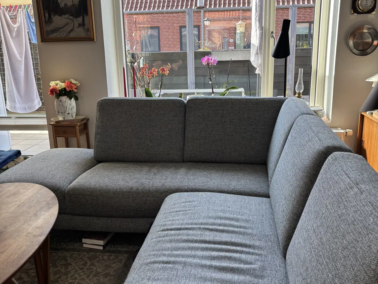 Billede 1 - Hjørnesofa med chaiselong 