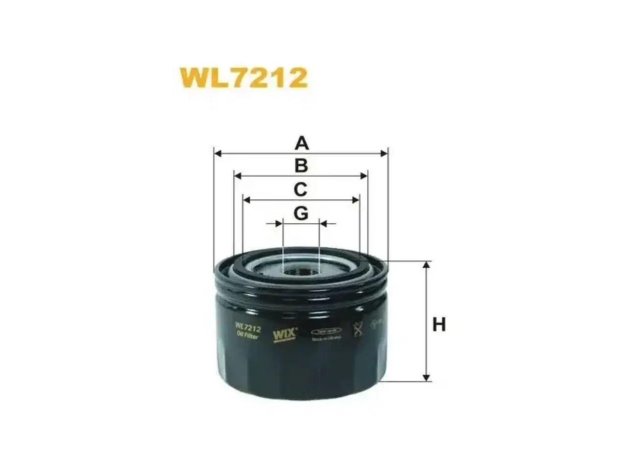 Billede 1 - WL7212 WIX Oliefilter Volvo (861476) - Passer til Volvo Penta