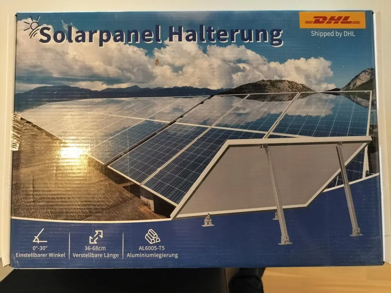 Billede 1 - solcelle stativ og beslag aluminium helt nye