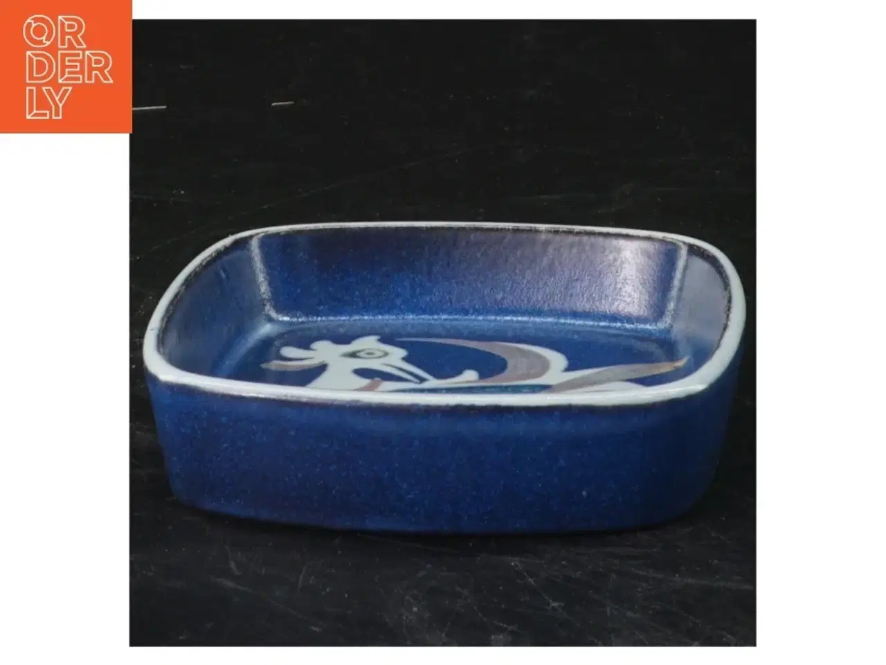 Billede 1 - Baca fajance skål med fugl fra Royal Copenhagen 708 2882 (str. 2,5x10x10 cm)
