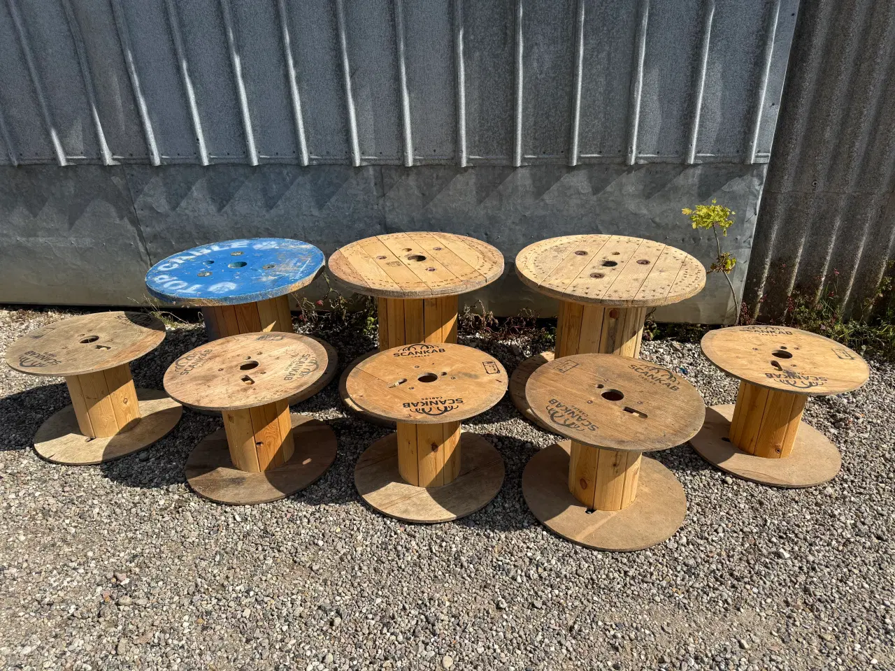 Billede 4 - Store og små kabeltromler i træ