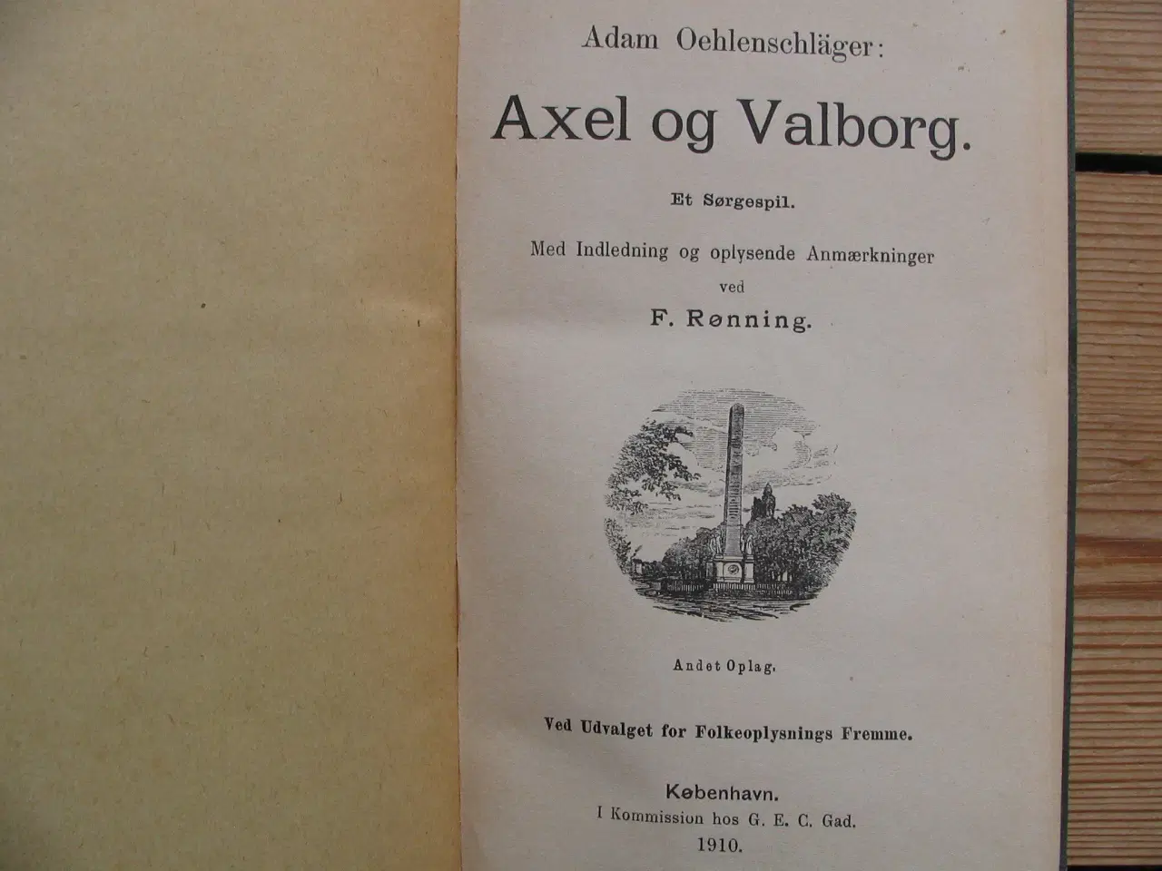 Billede 3 - Adam Oehlenschläger. Axel og Valborg. fra 1920
