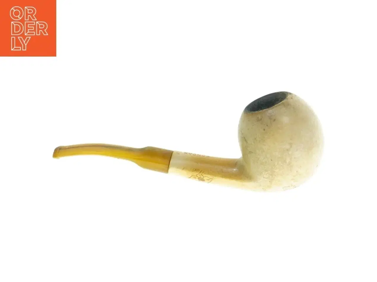 Billede 1 - Meerschaum pibe med etui (str. 17 cm)