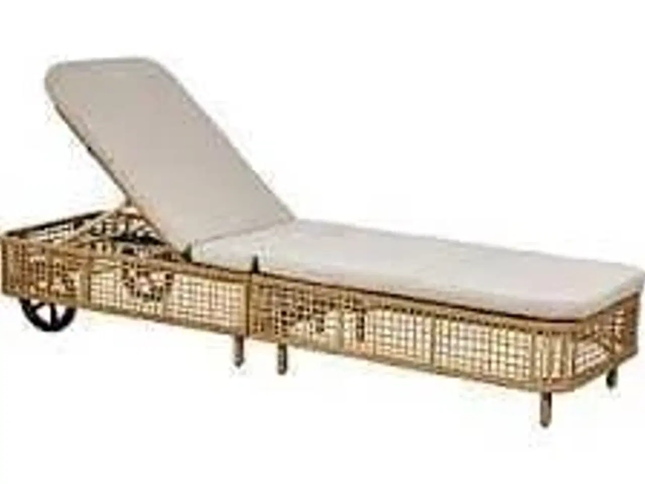 Billede 2 - Terni foldbar solvogn - natur 198x62 cm