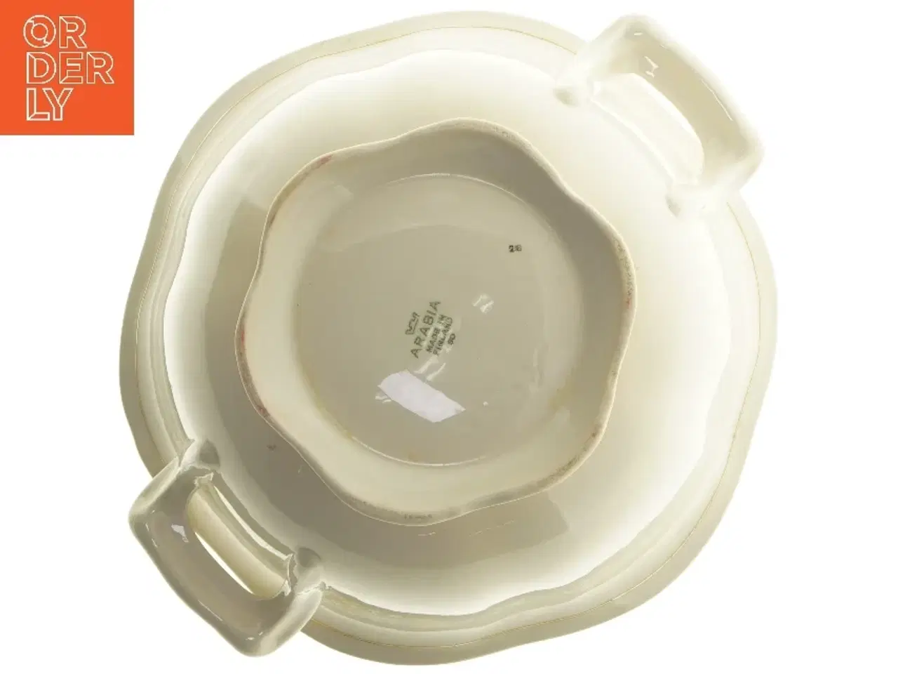 Billede 6 - Suppeterrin med låg fra Arabia (str. Ø 25x22 cm)