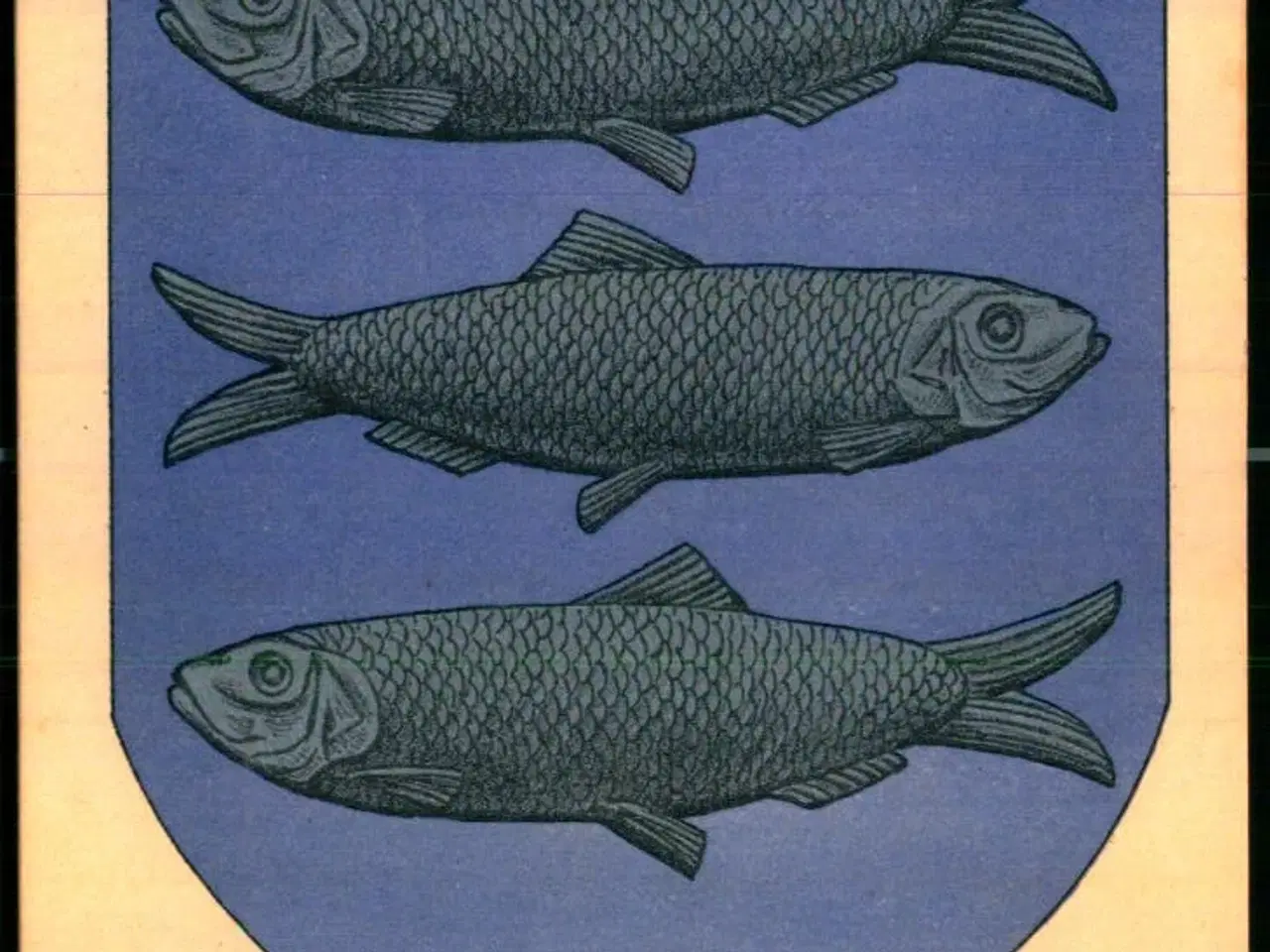 Billede 1 - Danske Byvaabner - Ribe Byvaaben - Fritz Benzen 37 - Ubrugt