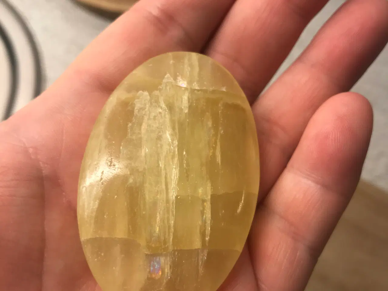 Billede 3 - Krystalsæt, 2 stk. palmstones
