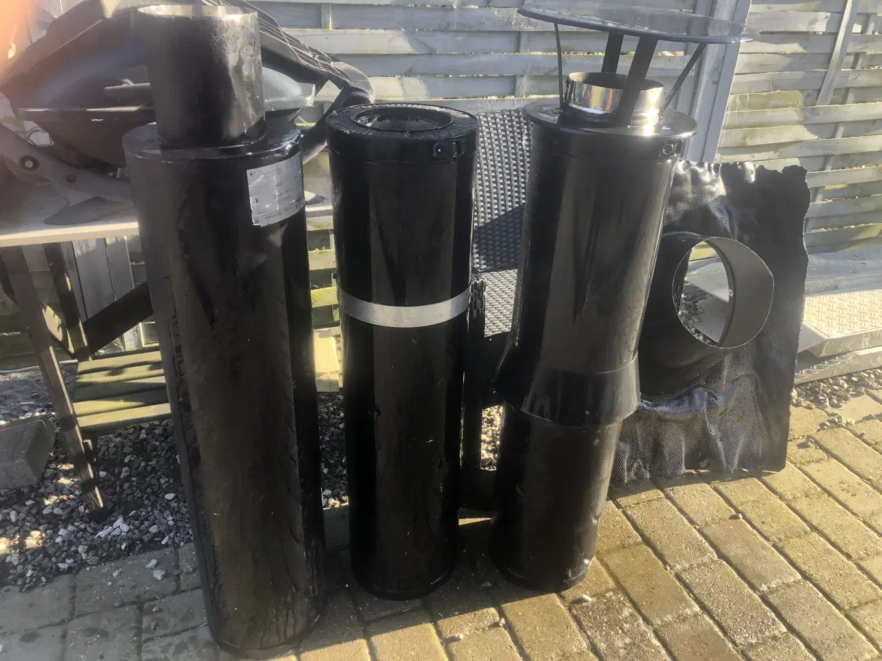 Billede 2 - Stål skorsten pakke til brændeovn