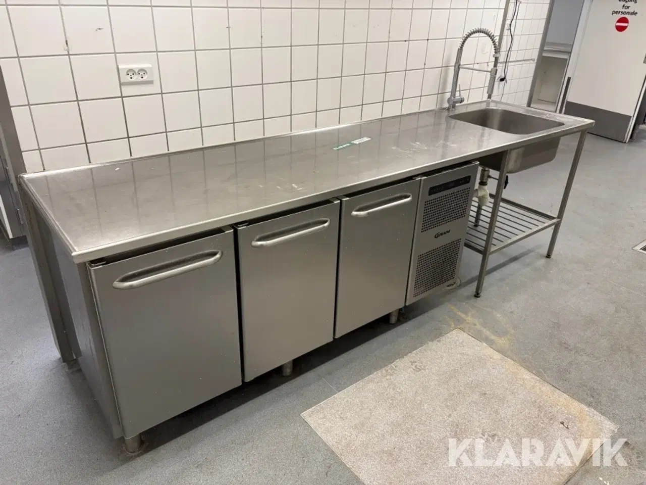 Billede 1 - Kølebord med vask Gram K 1807 CSG B DL/DL/D