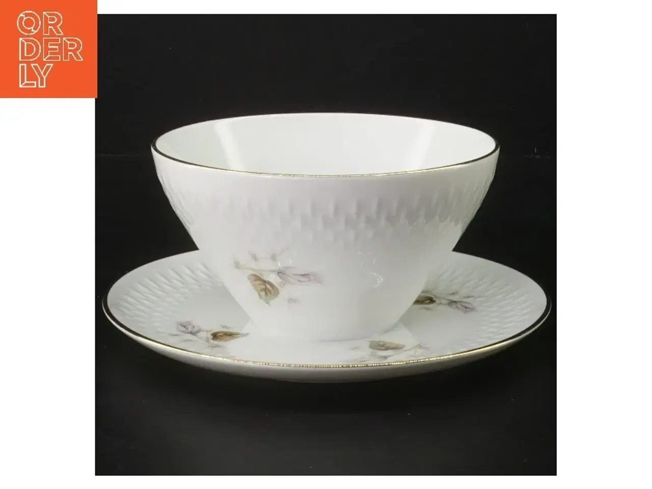 Billede 1 - Suppekop med underkop fra Kobaltst blå Bavaria (str. Ø 13,5 cm)