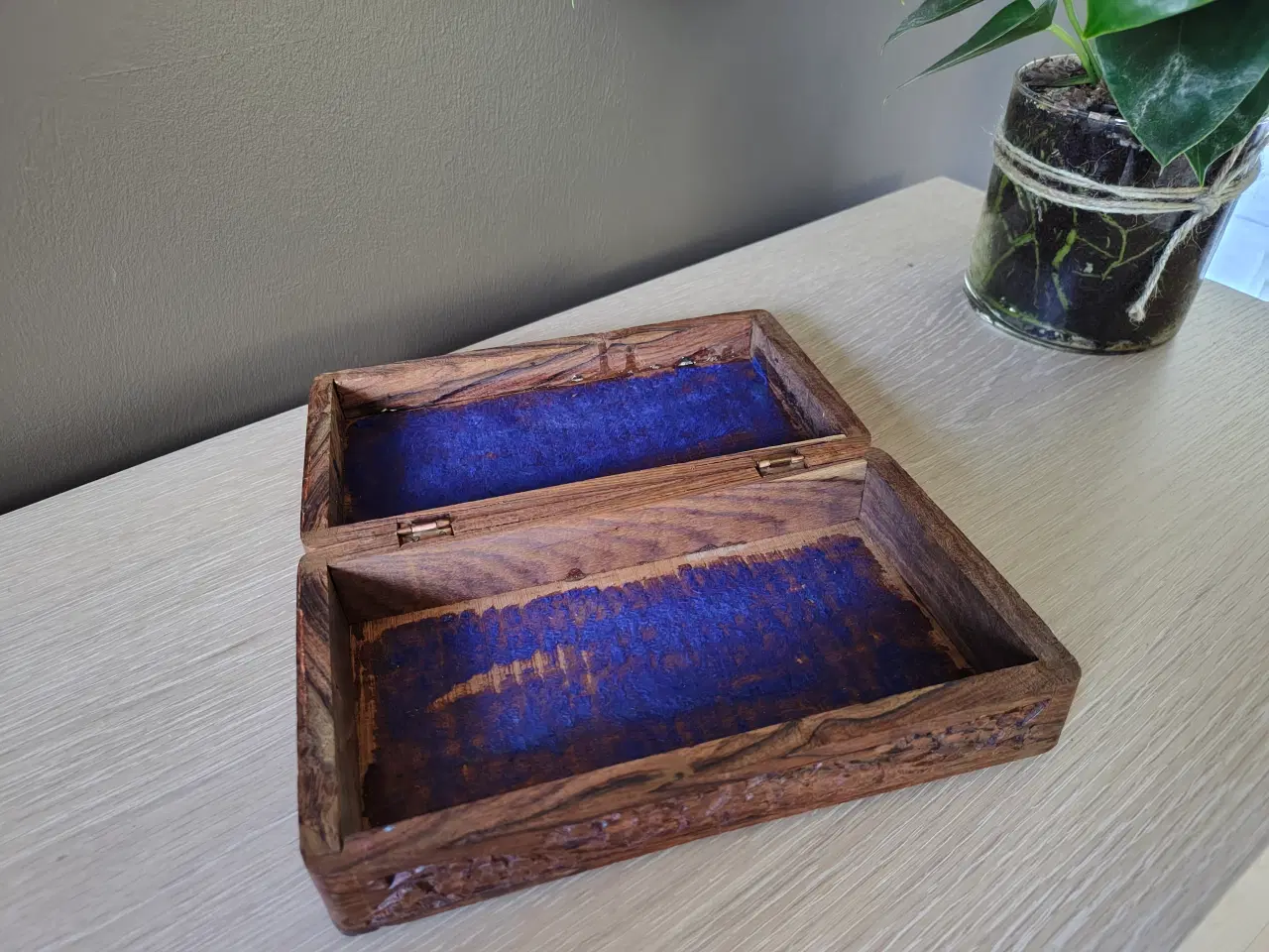 Billede 3 - Flot træ cigaræske