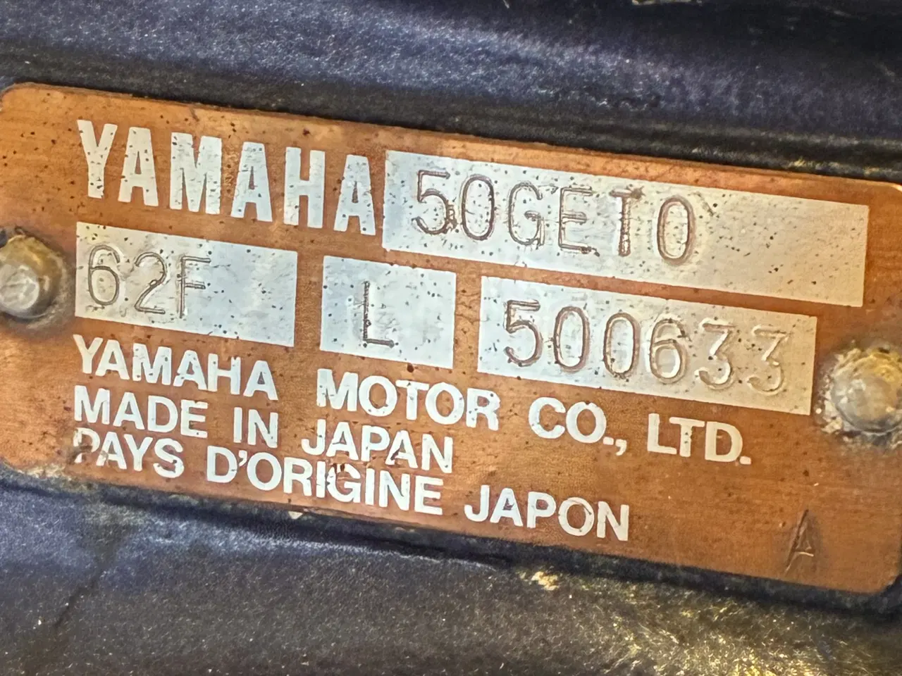 Billede 1 - Påhængsmotor 50 hk yamaha