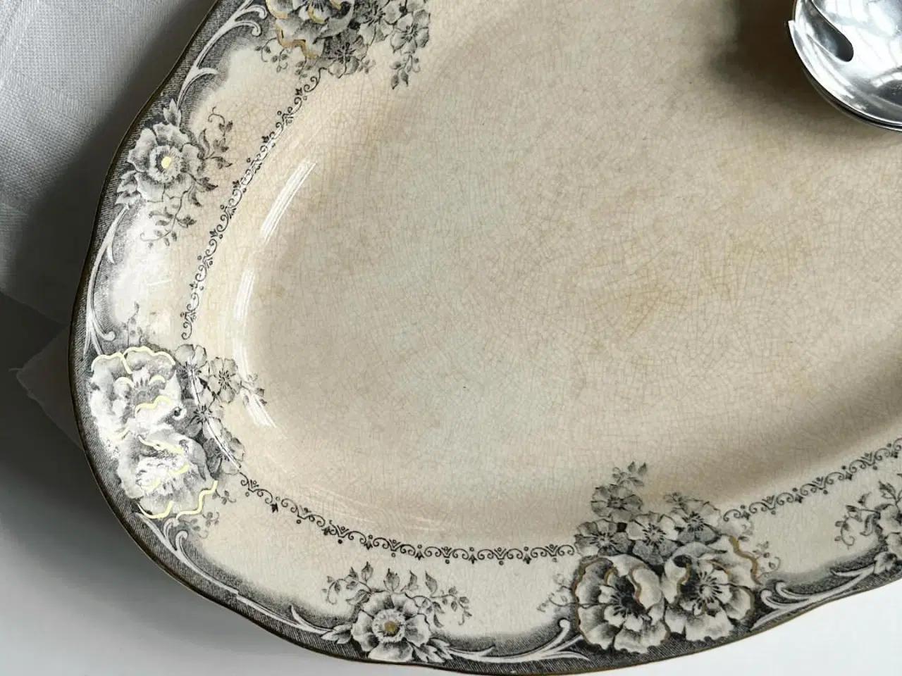 Billede 2 - Rörstrand Greta, patineret serveringsfad