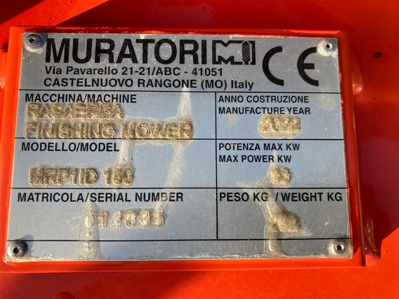 Billede 15 - Muratori MRP1150 monteret med eurobeslag