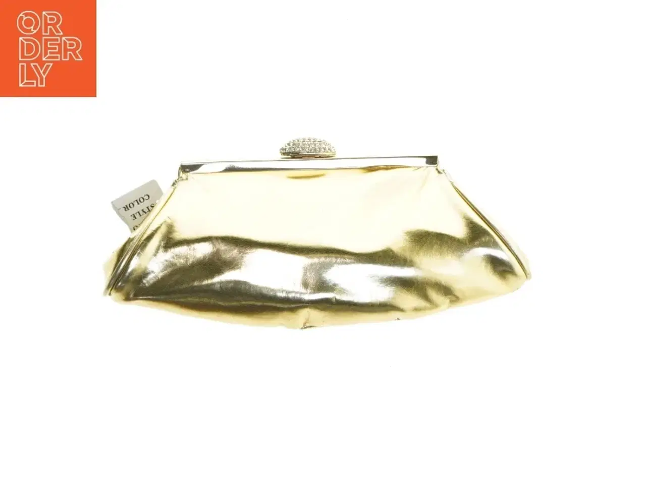 Billede 2 - Guld clutch taske fra ZEC (str. 27,5x13 cm)