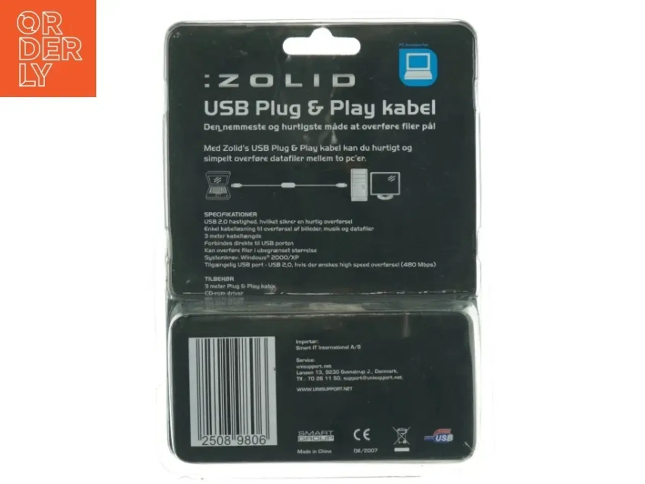 Billede 4 - Zolid USB Plug & Play kabel fra Zolio (str. 19 x 14 x 5 cm)